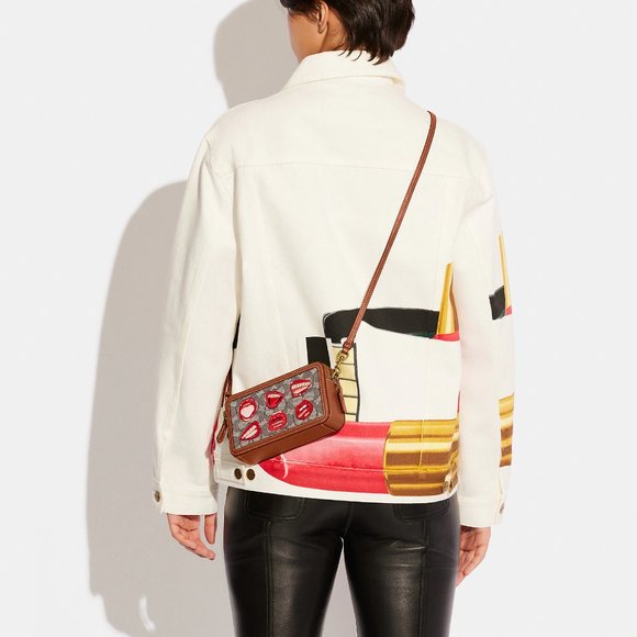 💋 Coach X Tom Wesselmann Kira Crossbody In Signature Textile Jacquard - Picture 5 of 15